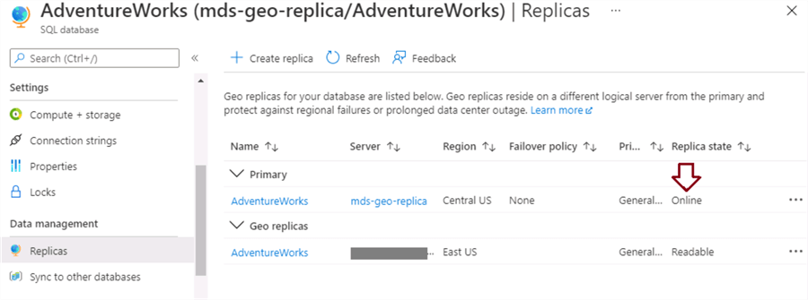 Setup and Configure a Failover Database for Azure SQL Database