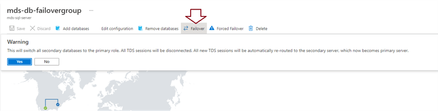 Initiate failover 