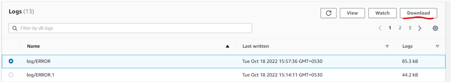 Options to view deadlock information