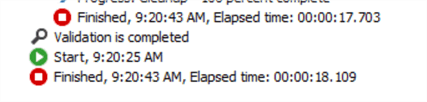 second package execution time