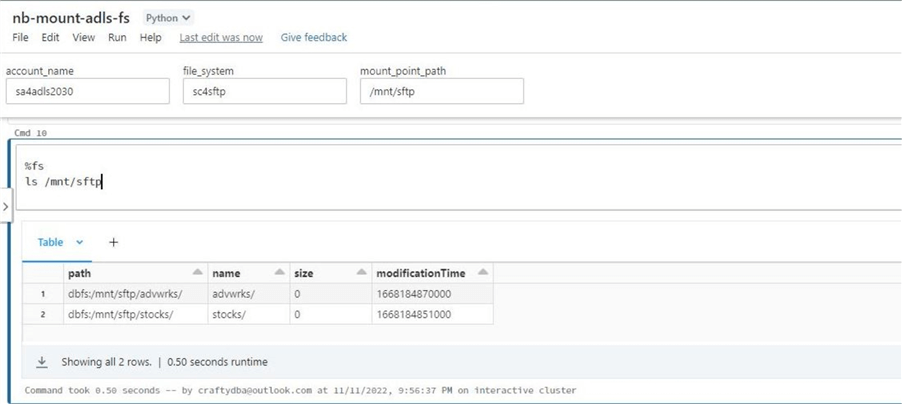 SFTP protocol for ABS - Mount the sc4sftp as a directory.