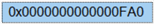 This screenshot shows the SSMS output of a RowVersion column as the hexadecimal value 0x0000000000000FA0.