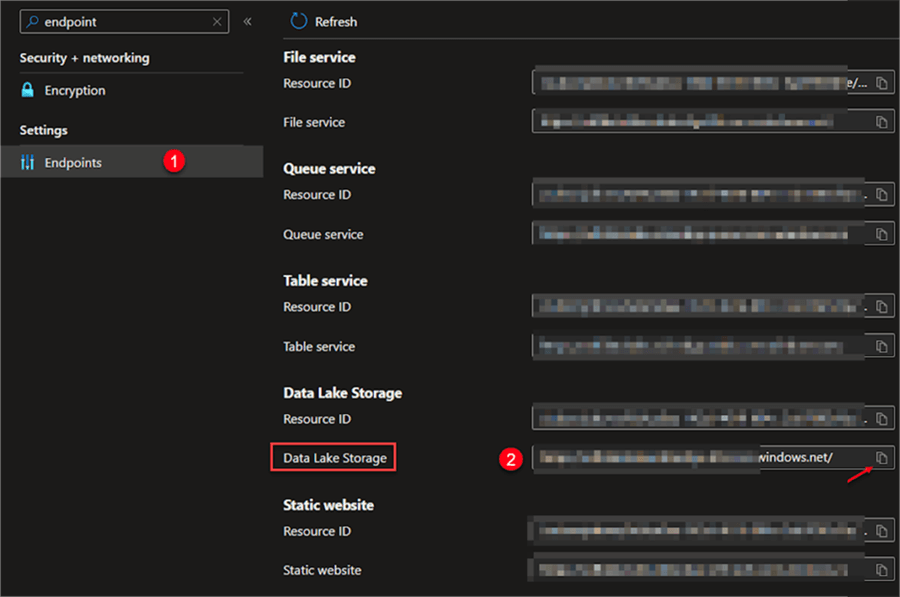 Copy Endpoint URL
