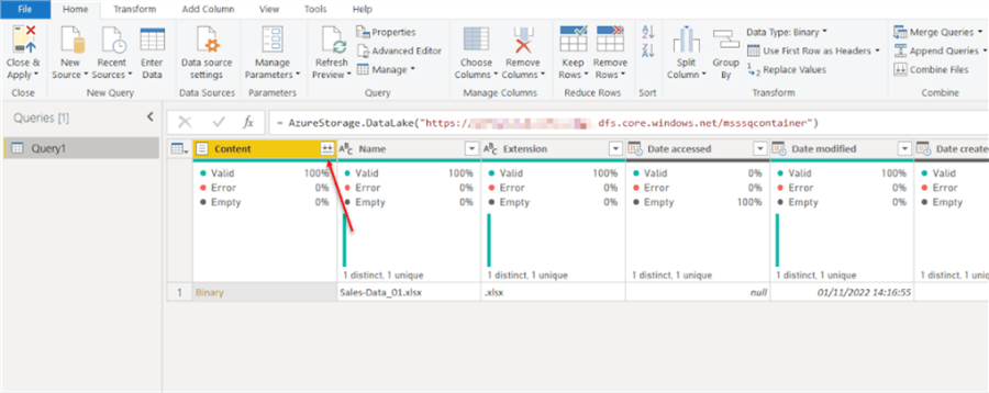 Power BI Reports using Files in Azure Data Lake Gen2 Storage