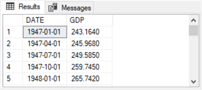 query results