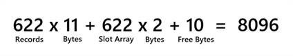 Byte calculation