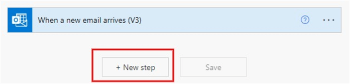 Adding a new step to a power automate flow.