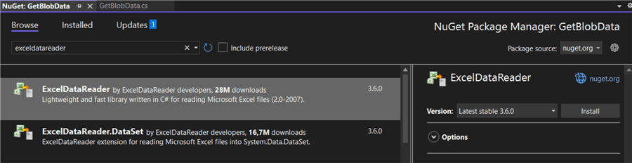 install nuget packages