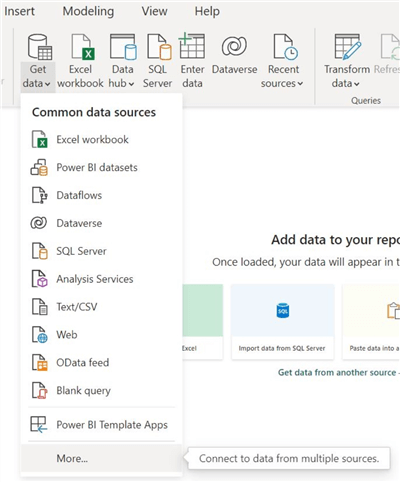 Get Data Power BI