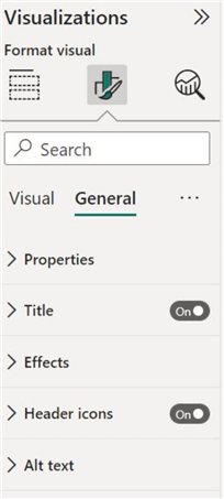 General formatting of chart