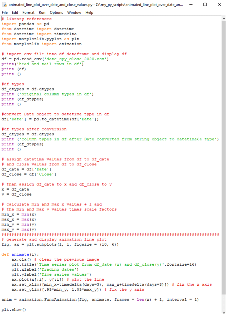 Python Script for Data Mining Use Case