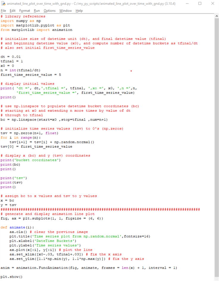 Python Script File for Data Modeling Use Case
