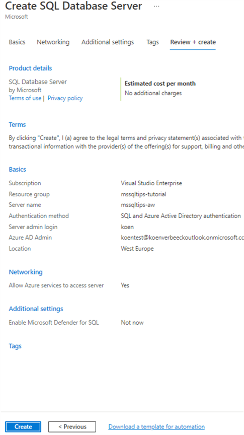 review screen