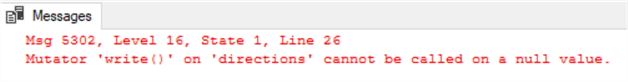 Error message