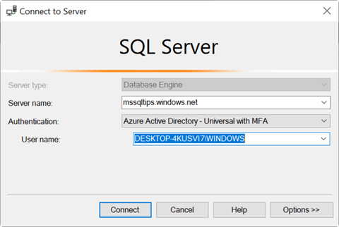 Azure Active Directory - Universal with MFA