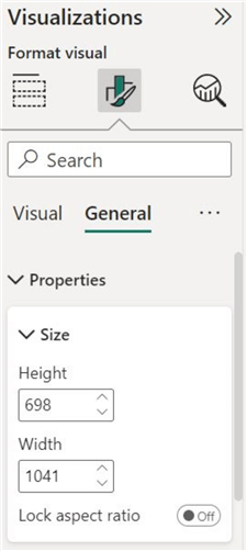 Properties customization options