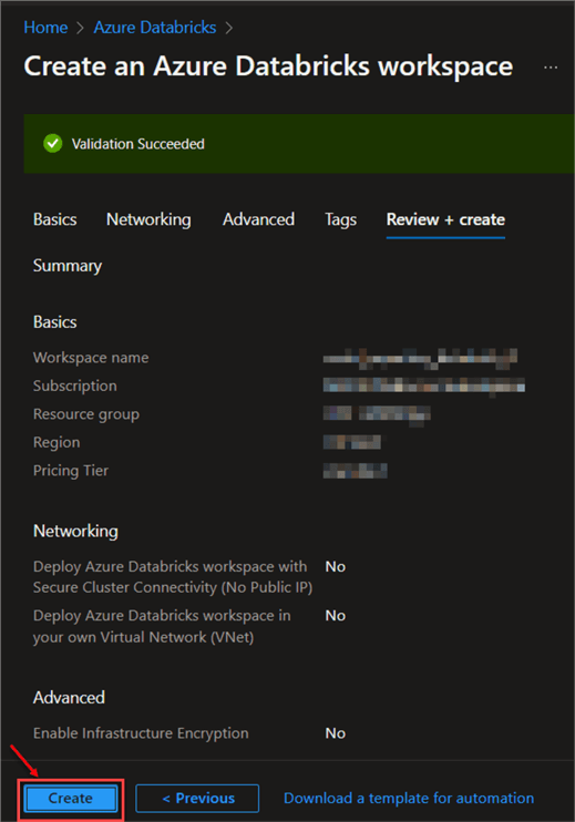 Azure Databricks | Validation