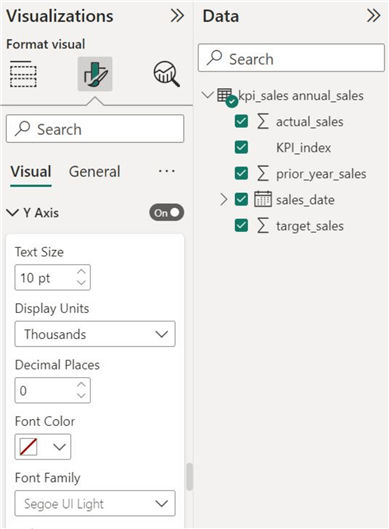 Axis editing