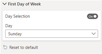First Day of Week