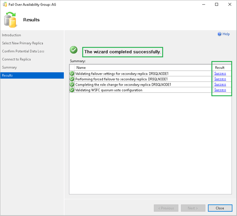 AG failover Wizard
