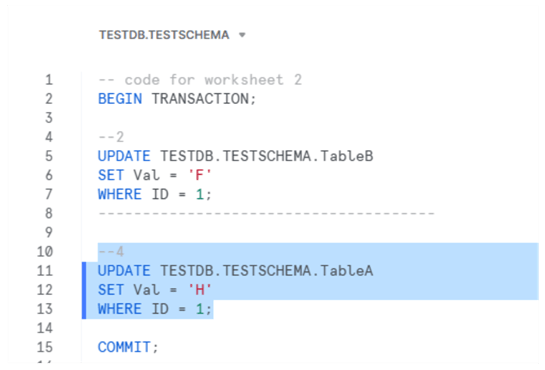 4-Step4 in 2nd transaction
