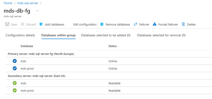 Test failover