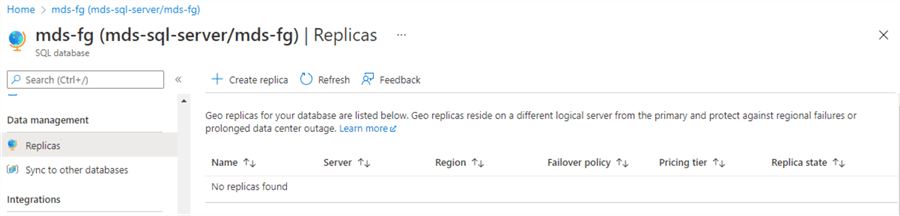 geo replication removed