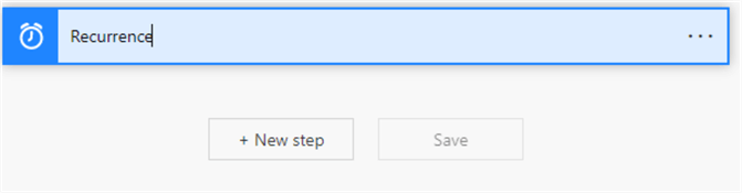 Image showing the completed Scheduled cloud flow step in Power Automate
