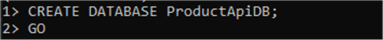 Creating Database using sqlcmd.