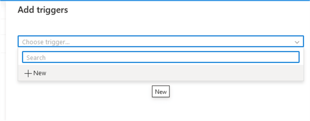 Add new trigger