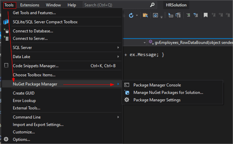 nuget package manager