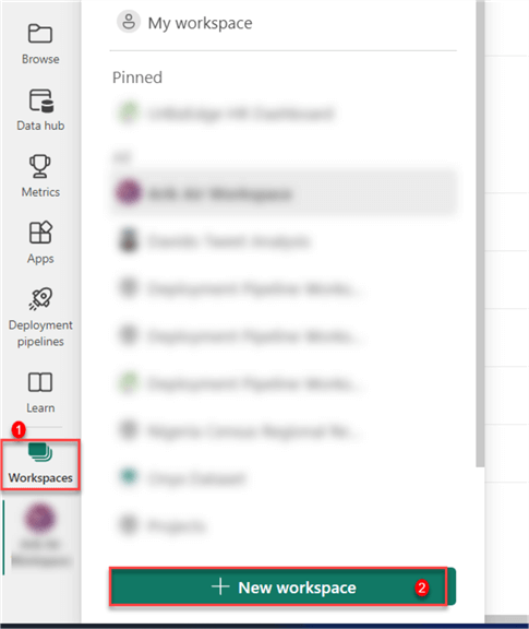 Create workspace