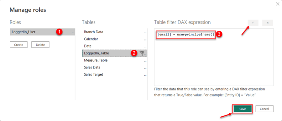 Set Role Using DAX Formula