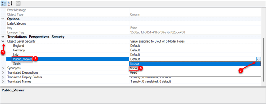 Change the Default Status of Security
