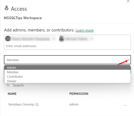 Workspace roles