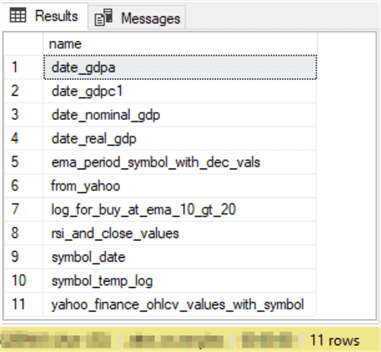 Programmatically Selecting a Subset of Tables Metadata from Different Databases
