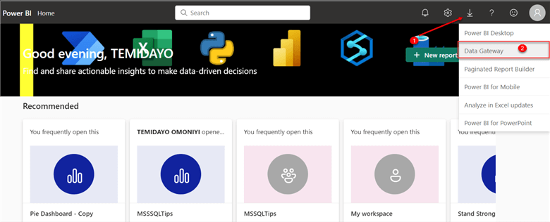 Download data gateway