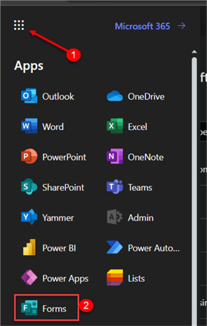 Office 365, Forms