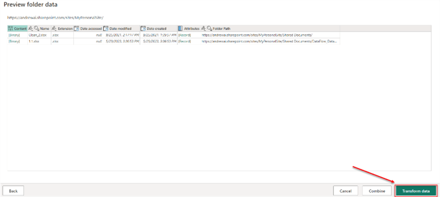 Transform Data