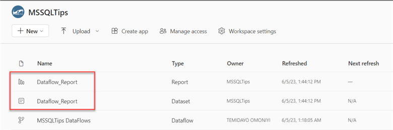 Publish Report to Power BI Workspace