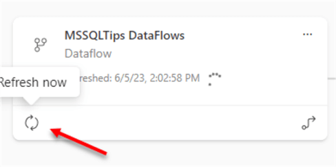 Refresh Dataflow