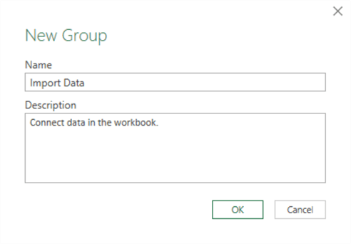 The New Group dialog