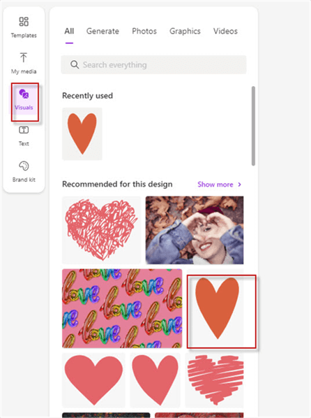 Add visuals