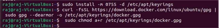 commnd line code and output
