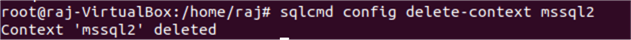 commnd line code and output