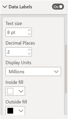 Data labels editing option