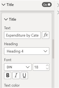 Title editing options