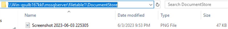 Shared folder created