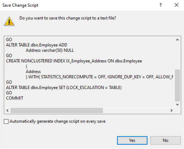 Change Script