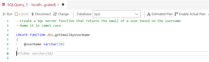 hit Tab to accept the suggested code